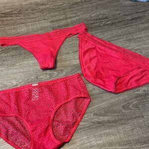 DKNY Lace Trip Panties and Thong Underwear NEW